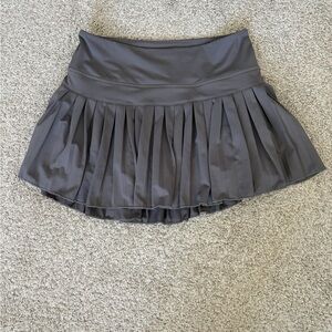 Gold Hinge Charcoal Mini Skirt